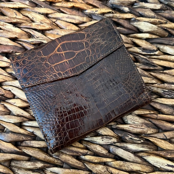 Crocodile Skin Shoulder Bag/Purse and Wallet - Vintage - Picture 10 of 11